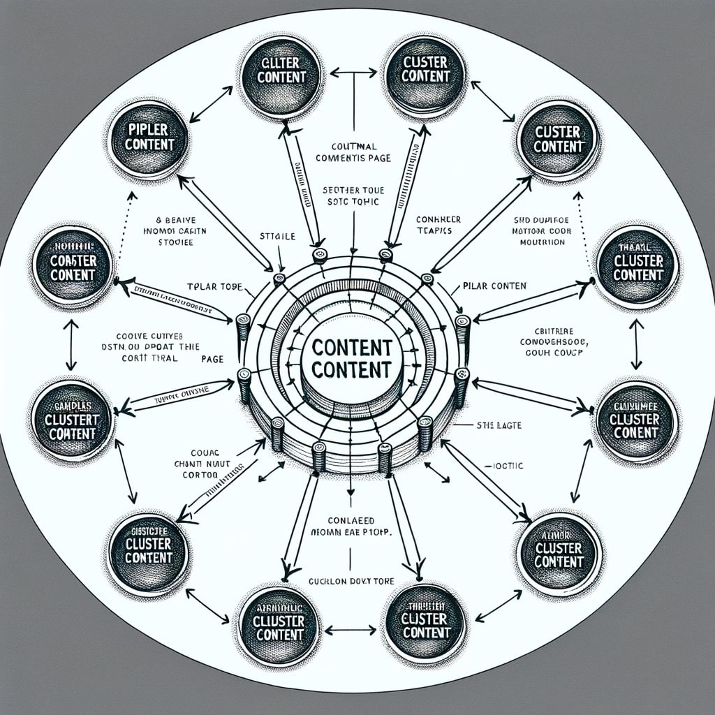 diagram-showing-the-structure-of-content-hubs-and-topic-cluster