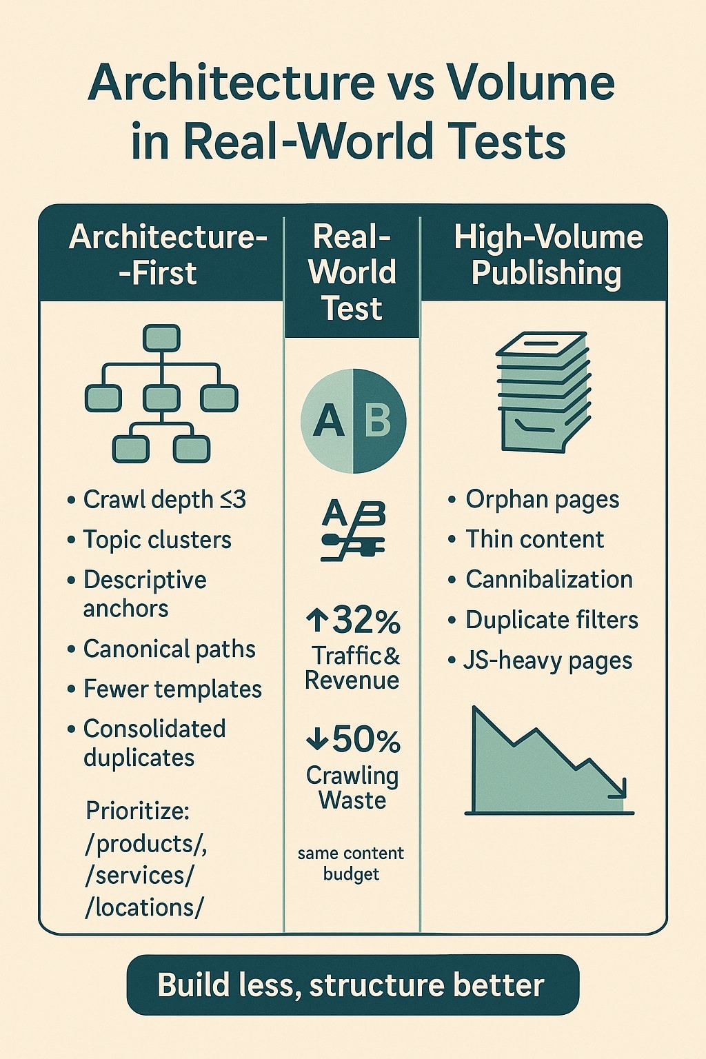 architecture outperforms volume in real-world tests