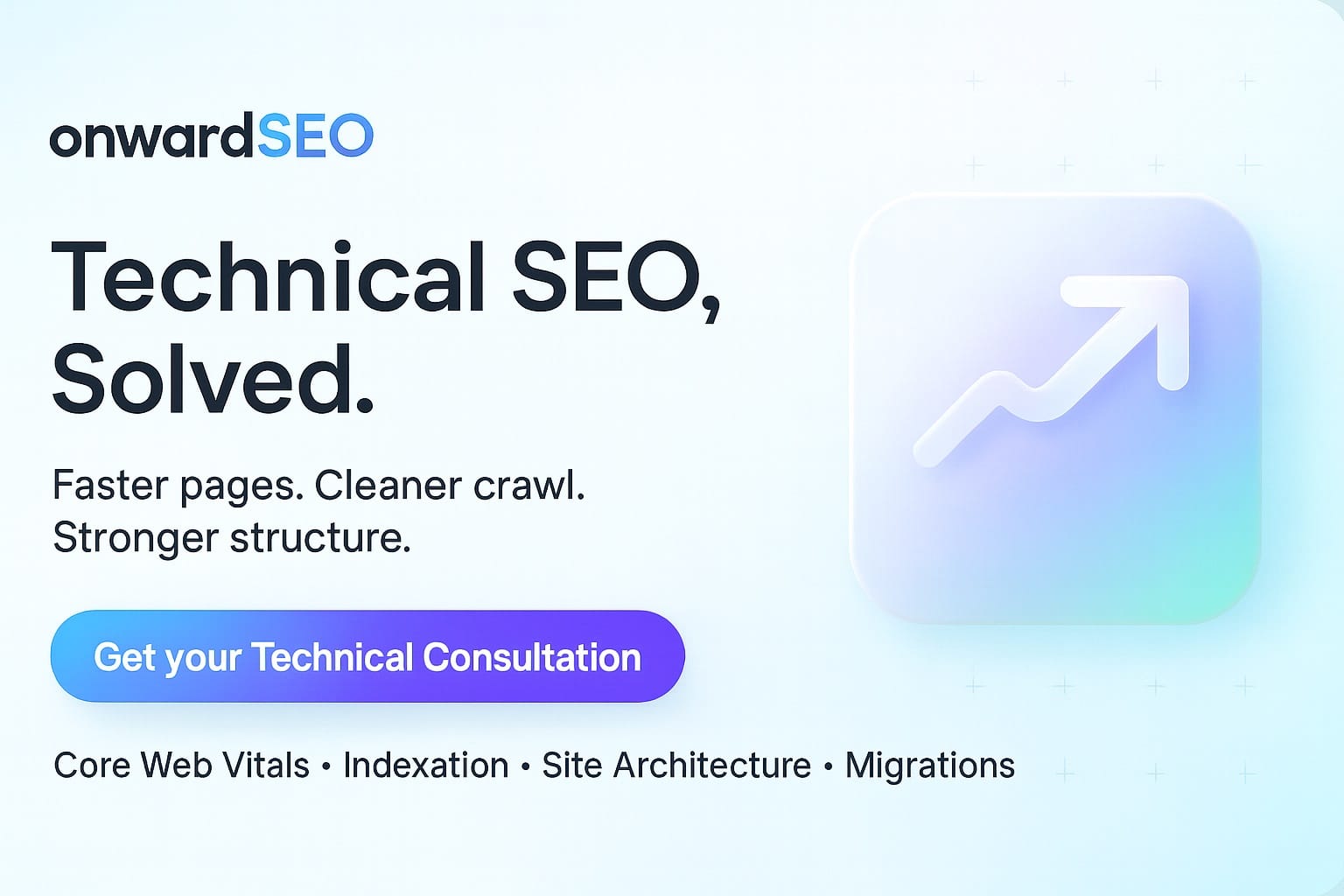onwardSEO Technical SEO Services banner