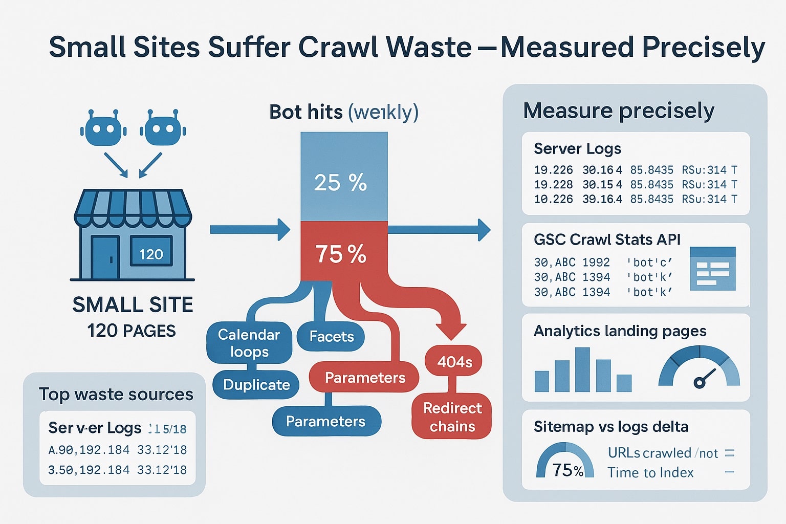 small-website-crawl-waste-measured-with-precision
