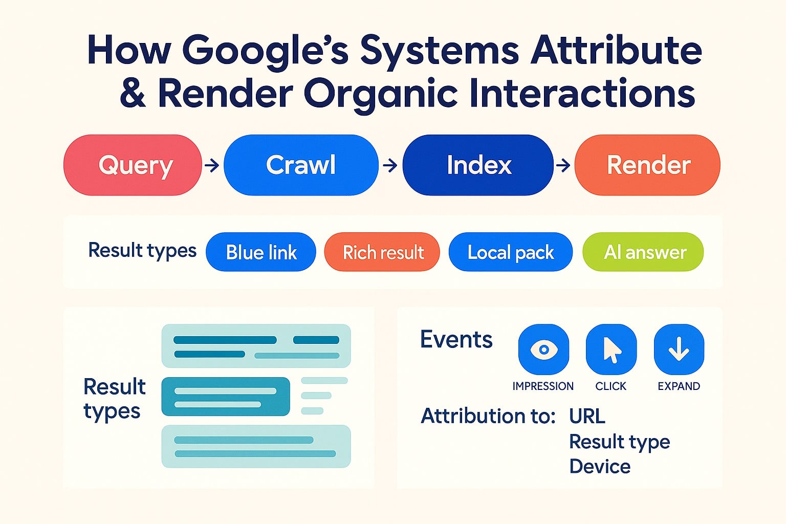 how Google-system-attribute-and-render-organic-interactions