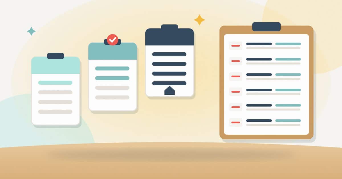 Illustration: three access cards of rising level, the agency getting a middle one and the top one kept in house, next to a change log clipboard.